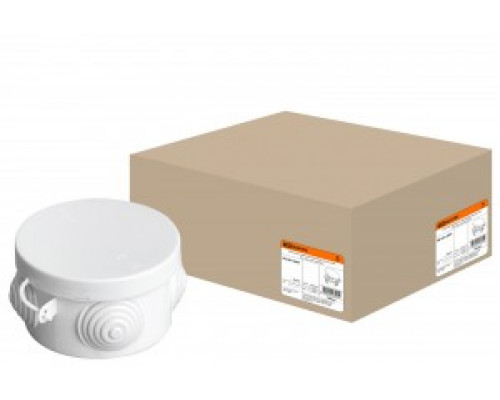 Коробка распред. 65х40 мм ОУ с крышкой IP54, 4 входа. TDM РЭМЗ