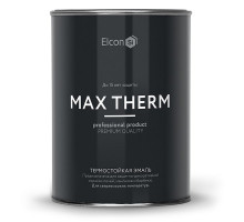 Эмаль термостойкая +1000C Elcon черная 0,8кг