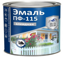 Эмаль ПФ-115 Черная 1,8кг. "Delta Color" Волгоград