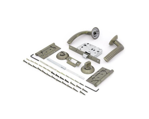 Комплект для двери БРОНЗА FZ SET 04-С 170 2Н BK AB Фабрика Замков