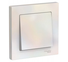 Выключатель AtlasDesign СУ 1 клавишный жемчуг (пл.осн.) ATN000412 Systeme Electric
