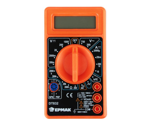 Мультиметр цифровой DT-832 ЕРМАК