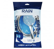 Набор для душа, лейка 95мм, 5 режимов, шланг 150см, держатель RAIN