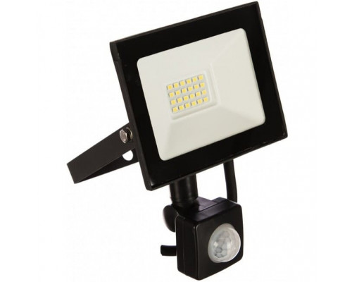 Прожектор Saffit светодиод. с ИК датчиком движ. 30W (2700lm) 2835SMD 6400K черный SFL80-30 IP65 29523