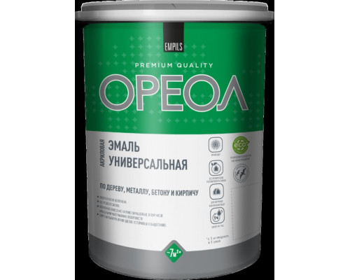 Эмаль акриловая персиковая 1 кг Ореол