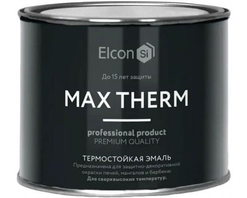 Эмаль термостойкая +700C Elcon золото 0,4кг