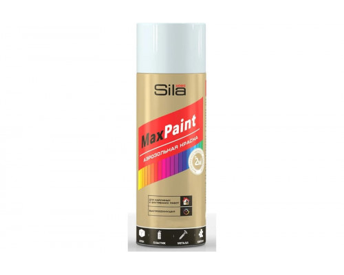 Эмаль аэрозольная (в балончиках) Белый матовый RAL9003 520мл Sila Home Max Paint
