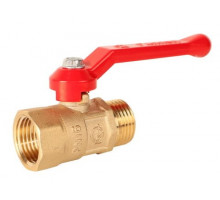 Кран шаровой 1/2"дюйм 15мм ВН/НР Ручка ПРАКТИК 121 DN15 ГАЛЛОП