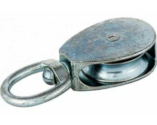 Блок одинарный 20 мм металлический шкив покрытие цинк