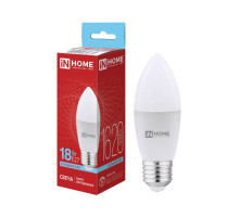 Лампа светодиодная свеча E27 18W (1620lm) 6500K VC C37 6K 116x38 (без пульсации ASD/InHome) 5335