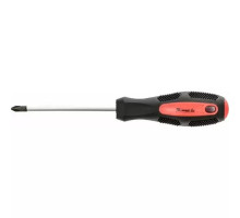 Отвертка 2*100 мм, PH2 + крест, Anti-Slip, CrV, 2-х компонентная рукоятка, Matrix