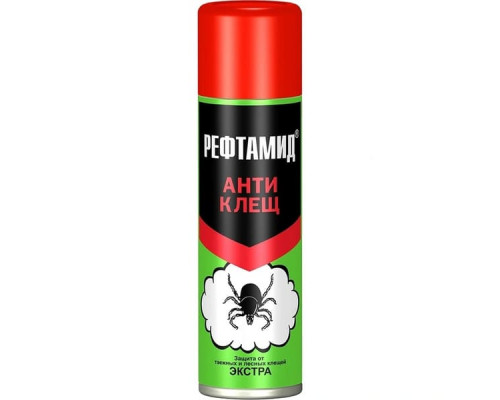 Аэрозоль Рефтамид Экстра Антиклещ 145мл.