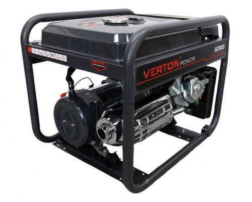 Генератор бенз VERTON POWER GG7500ES (6,0/6,5 кВт, 230В, 17л.с., ручной/электро старт, медь, 12В, бак 22л, 4-х тактный)