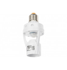Датчик движения ИК патрон ДДПт-01 E27 60W (дальн. 6м) 120гр. сбоку, 360гр. сверху SQ0324-0016 TDM