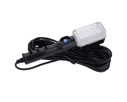 Лампа переносная 10м, светодиодная 24LED, с выключателем, сечение провода 2х0.5, 220В