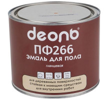 Эмаль для пола ПФ-266 Золотисто-Коричневая 1,8кг. ГОСТ, ДЕОЛЬ