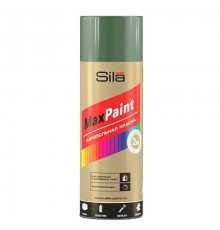 Эмаль аэрозольная (в балончиках) Зеленый мох RAL6005 520мл Sila Home Max Paint