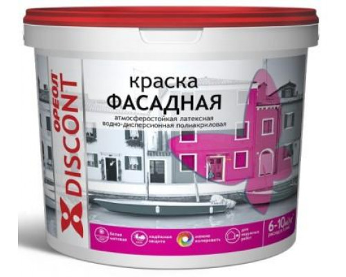 Краска акриловая фасадная 13 кг Дисконт Ореол