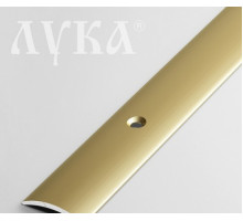 Порог-стык УЗКИЙ ПС 02 900мм 02л золото-люкс (19,5*3,5мм) Лука