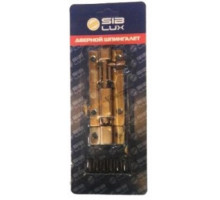 Шпингалет дверной + саморезы, Бронза 3867Г