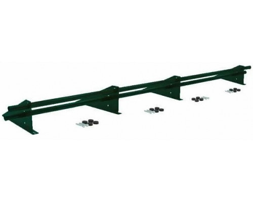 Снегозадержатель трубчатый d25/1,2мм NewLine (3м, 2трубы Круглые, 4 опоры) RAL 6005 Зелёный мох