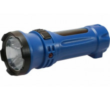 Фонарь ручной Космос 102LED (акк. 4V 0,3Ah) 1св/д 0,5W (50 lm), черно-синий/пластик, вилка 220V